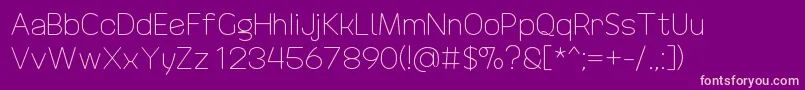 DrakoheartRevofitLight Font – Pink Fonts on Purple Background