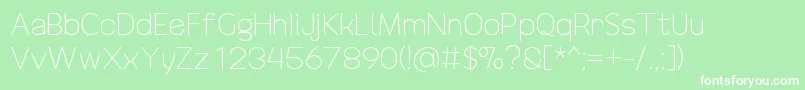 DrakoheartRevofitLight Font – White Fonts on Green Background