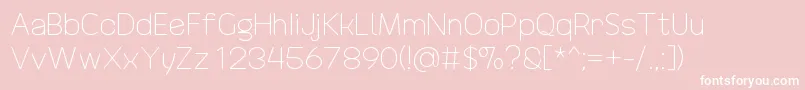 DrakoheartRevofitLight Font – White Fonts on Pink Background