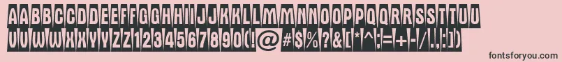 AAlternatitulcmdvbk Font – Black Fonts on Pink Background