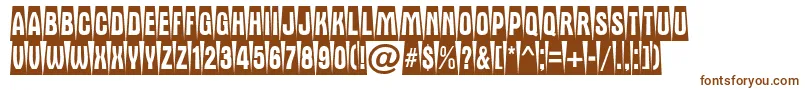 Шрифт AAlternatitulcmdvbk – коричневые шрифты на белом фоне