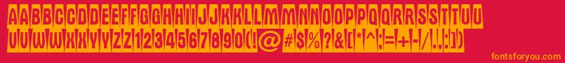 AAlternatitulcmdvbk Font – Orange Fonts on Red Background