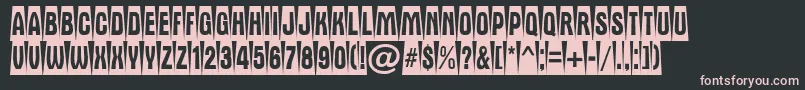 AAlternatitulcmdvbk Font – Pink Fonts on Black Background