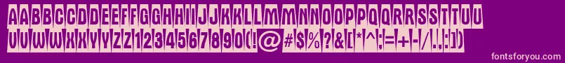 AAlternatitulcmdvbk Font – Pink Fonts on Purple Background