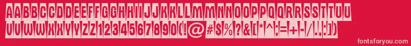 AAlternatitulcmdvbk Font – Pink Fonts on Red Background