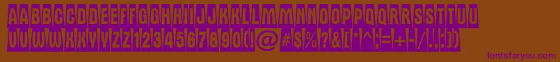 AAlternatitulcmdvbk Font – Purple Fonts on Brown Background