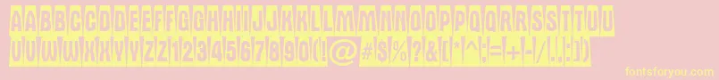 AAlternatitulcmdvbk Font – Yellow Fonts on Pink Background