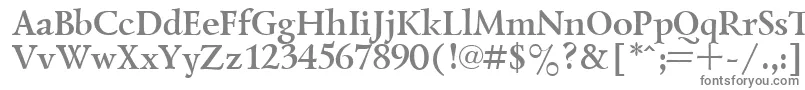 LazurskyBold-fontti – harmaat kirjasimet valkoisella taustalla
