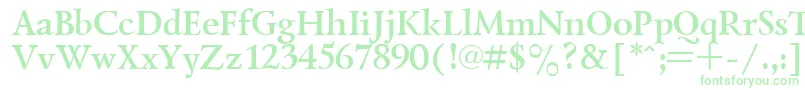 LazurskyBold Font – Green Fonts on White Background