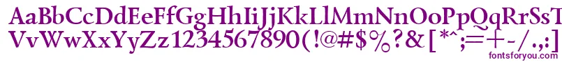 LazurskyBold Font – Purple Fonts on White Background