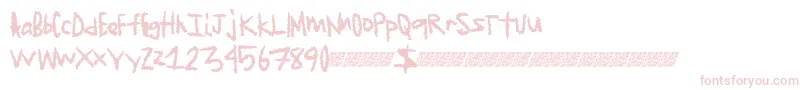 Jagededge Font – Pink Fonts on White Background