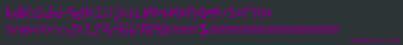 Jagededge Font – Purple Fonts on Black Background