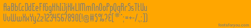 Ladyic Font – Gray Fonts on Orange Background