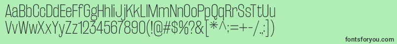 RakeslyEl Font – Black Fonts on Green Background