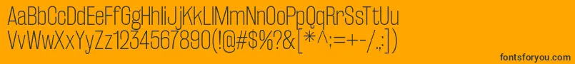 RakeslyEl Font – Black Fonts on Orange Background