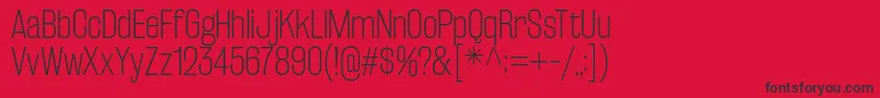 RakeslyEl Font – Black Fonts on Red Background