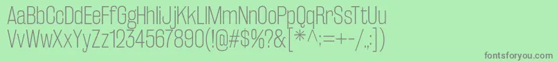 RakeslyEl Font – Gray Fonts on Green Background