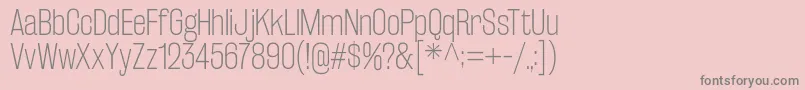RakeslyEl Font – Gray Fonts on Pink Background