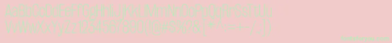 RakeslyEl Font – Green Fonts on Pink Background