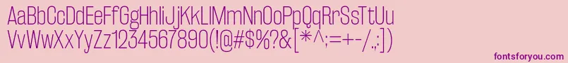 RakeslyEl Font – Purple Fonts on Pink Background