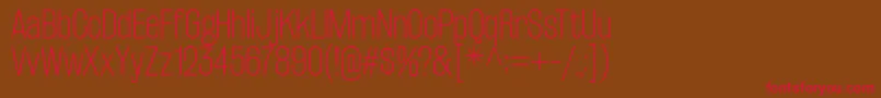 RakeslyEl Font – Red Fonts on Brown Background