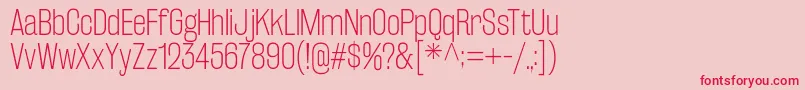 RakeslyEl Font – Red Fonts on Pink Background
