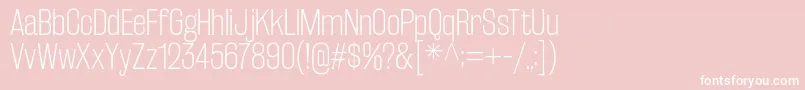 RakeslyEl Font – White Fonts on Pink Background