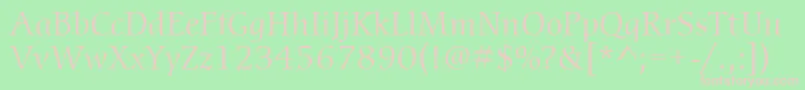 ItcCerigoLtBook Font – Pink Fonts on Green Background