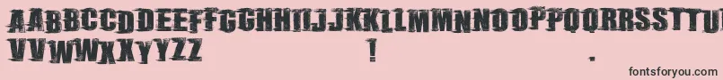 RebelSceneDemo Font – Black Fonts on Pink Background