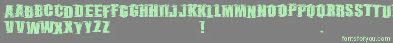 RebelSceneDemo Font – Green Fonts on Gray Background