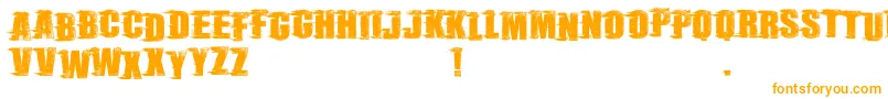 RebelSceneDemo Font – Orange Fonts on White Background