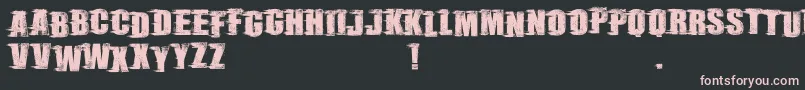 RebelSceneDemo Font – Pink Fonts on Black Background