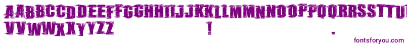 RebelSceneDemo Font – Purple Fonts on White Background