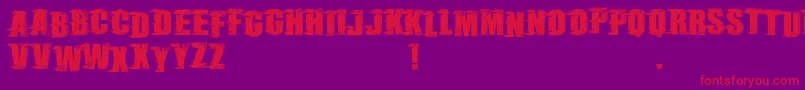 RebelSceneDemo Font – Red Fonts on Purple Background