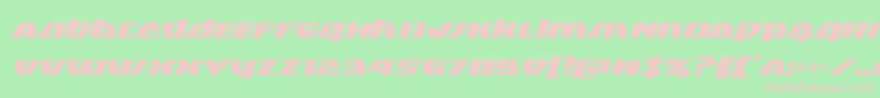 Blackbishopital Font – Pink Fonts on Green Background