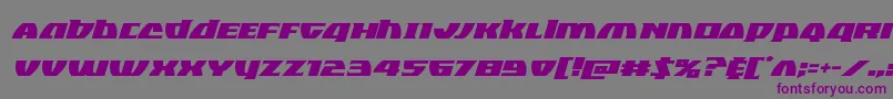 Blackbishopital Font – Purple Fonts on Gray Background