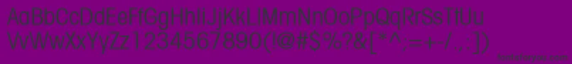 TrendexCondensedSsiCondensed Font – Black Fonts on Purple Background