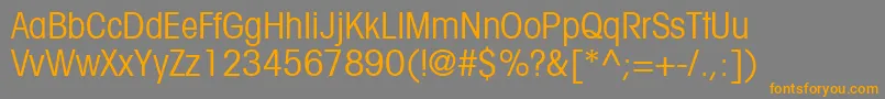 TrendexCondensedSsiCondensed Font – Orange Fonts on Gray Background
