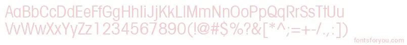 TrendexCondensedSsiCondensed Font – Pink Fonts on White Background