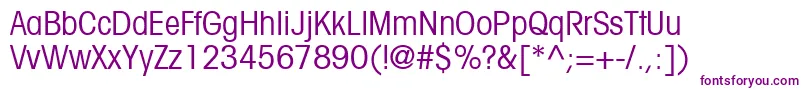 TrendexCondensedSsiCondensed Font – Purple Fonts on White Background