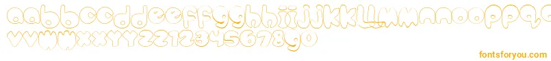 BubbleteaHollow Font – Orange Fonts