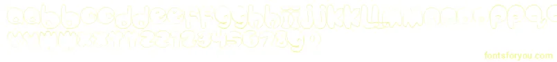 BubbleteaHollow Font – Yellow Fonts