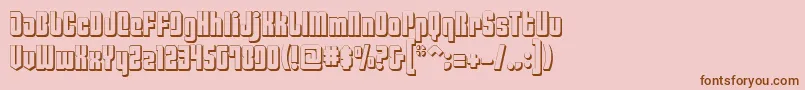 Philadelphia ffy Font – Brown Fonts on Pink Background