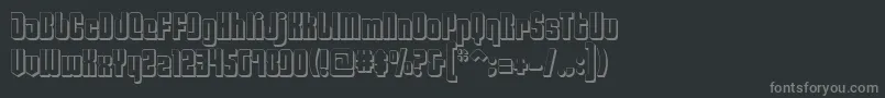 Philadelphia ffy Font – Gray Fonts on Black Background