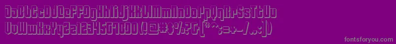 Philadelphia ffy Font – Gray Fonts on Purple Background