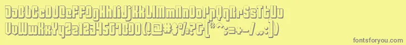 Philadelphia ffy Font – Gray Fonts on Yellow Background