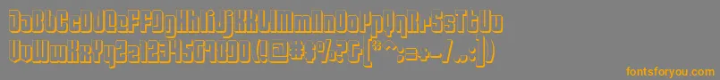 Philadelphia ffy Font – Orange Fonts on Gray Background