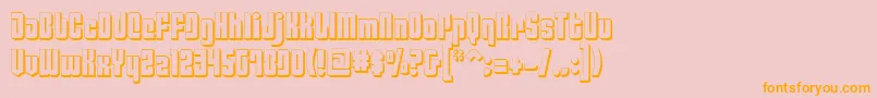 Philadelphia ffy Font – Orange Fonts on Pink Background
