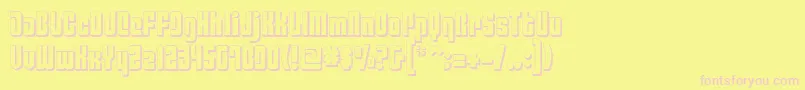 Philadelphia ffy Font – Pink Fonts on Yellow Background