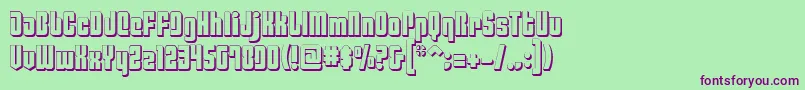 Philadelphia ffy Font – Purple Fonts on Green Background